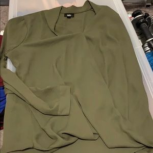 Hunter green blouse